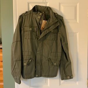 NWOT, green military style spring jacket